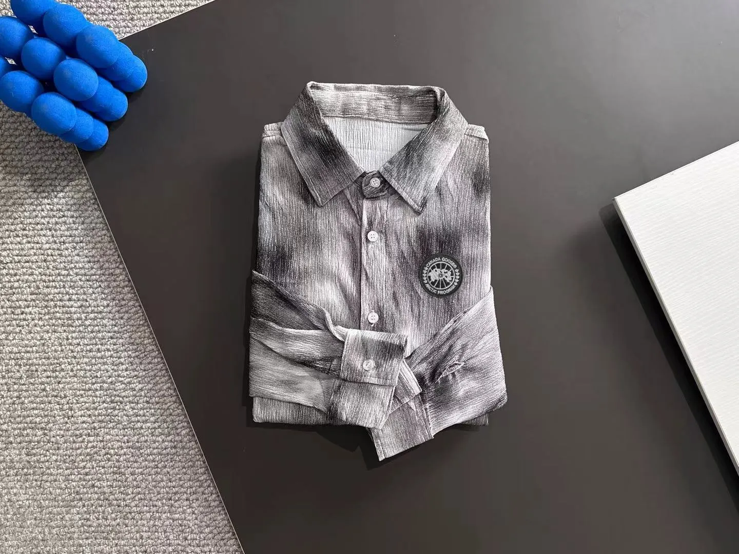 Next day shipping P360 Big Goose 2025 Autumn Men's Thin Breasted Fashion Tie-Dye Long Sleeve Shirt New Loose Versatile Lapel Top Casual Trendy Men's Shirt Size: M-3XL